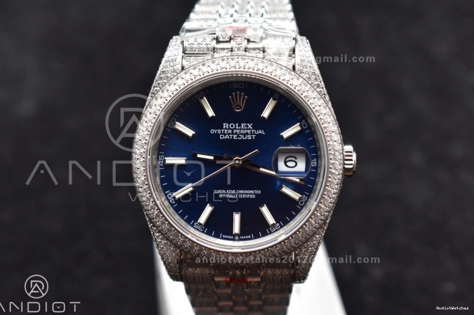 SportInspired Markers DateJust Version Blue Best Stick Diamond 897 JDF 41mm 0413